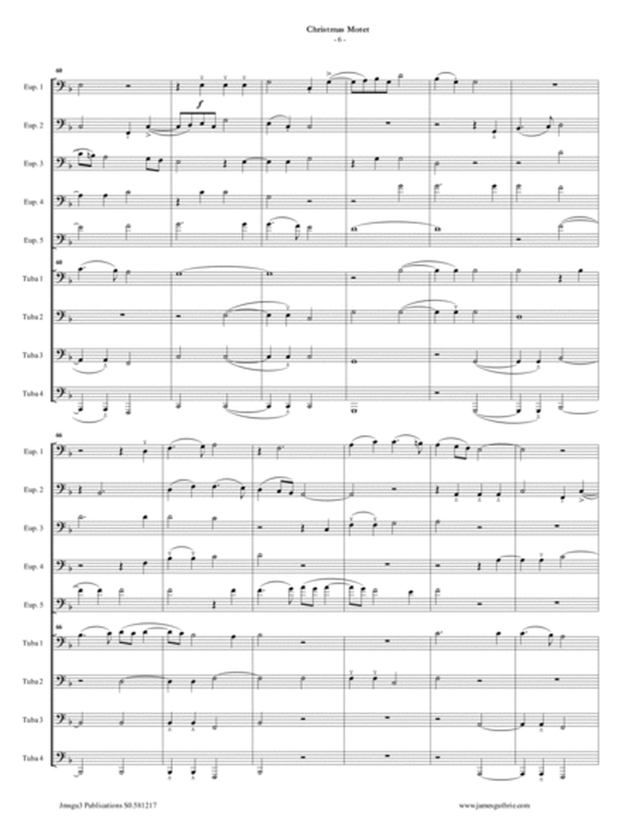 Mouton: Christmas Motet for Tuba/Euphonium Choir image number null