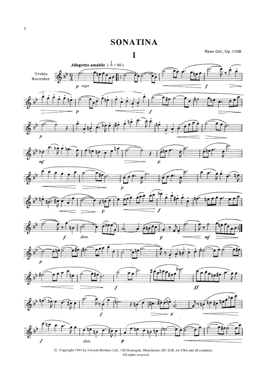 Pieces for Solo Recorder Vol. 2 Recorder scores gallery preview page 4