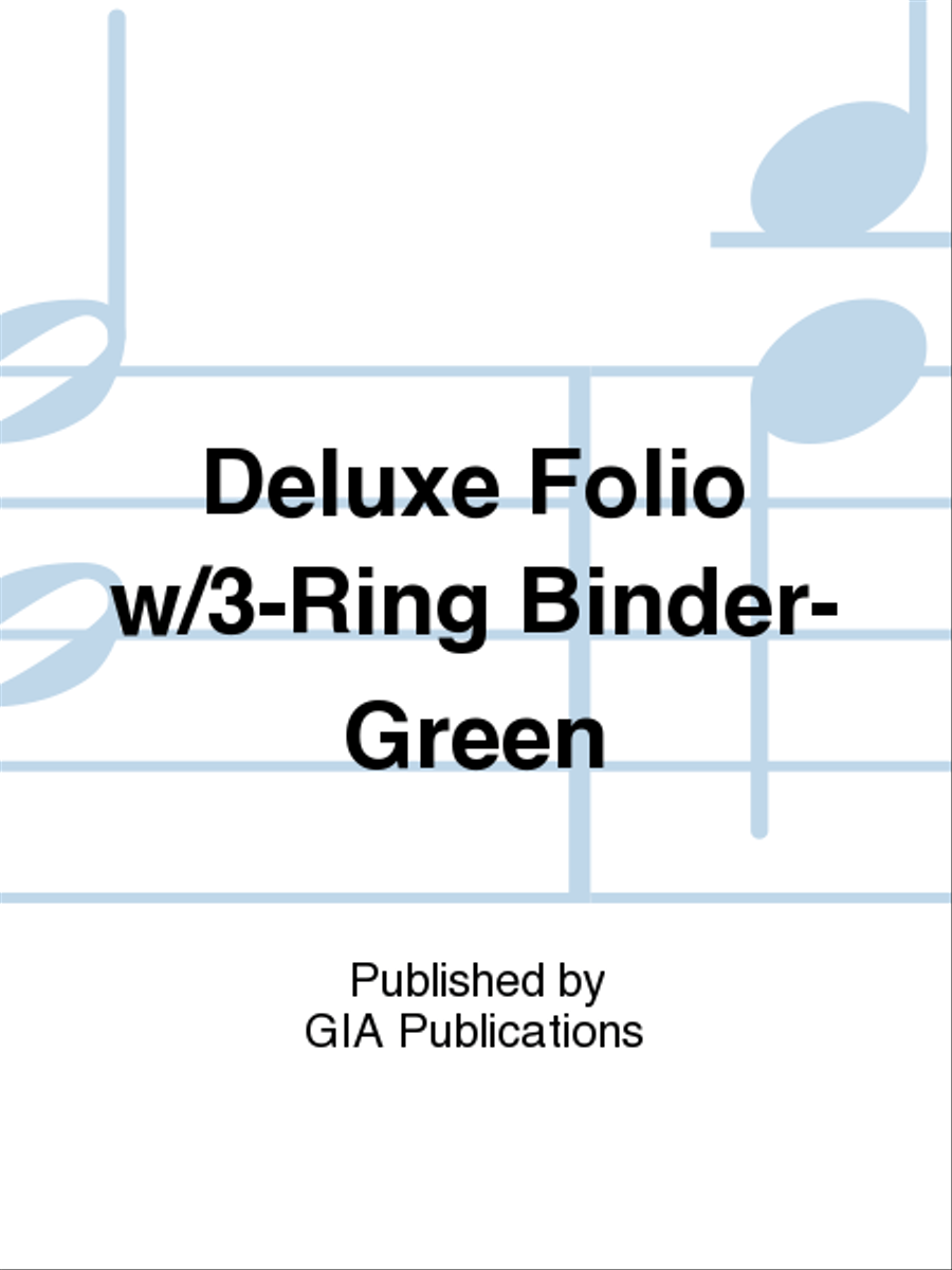 Deluxe Folio with 3-Ring Binder-Green Folders & Binders scores gallery preview page 1