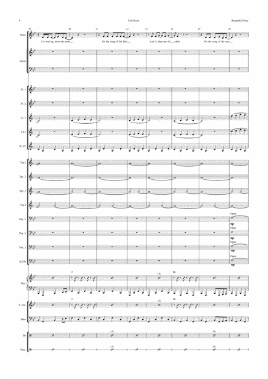 Beautiful Noise Beautiful Noise Jazz Ensemble scores gallery preview page 6