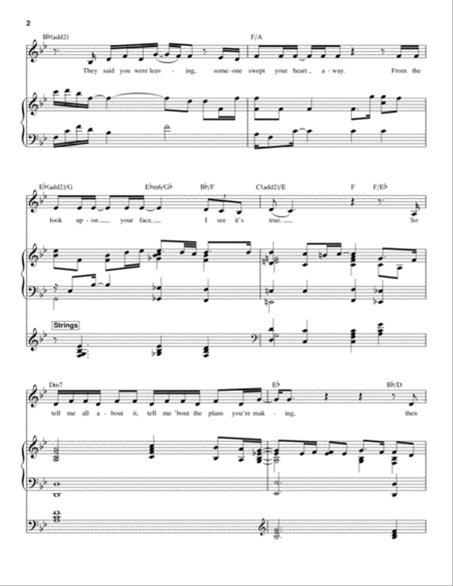 How Am I Supposed To Live Without You Piano scores gallery preview page 2