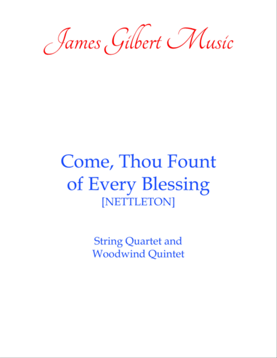 Come, Thou Fount Of Every Blessing Large Ensemble scores gallery preview page 1