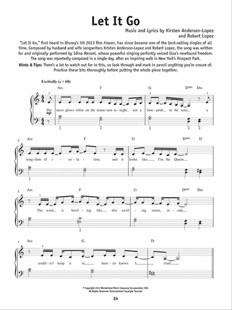 Really Easy Piano – Disney Hits Easy Piano scores gallery preview page 4