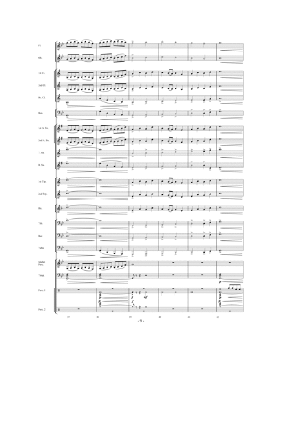 Legend of the Queen Anne's Revenge Concert Band scores gallery preview page 8