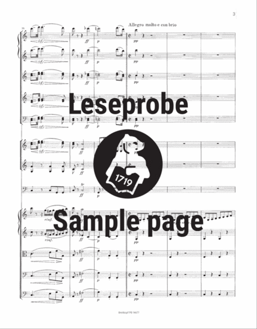The Creatures of Prometheus Op. 43 Orchestra scores gallery preview page 4