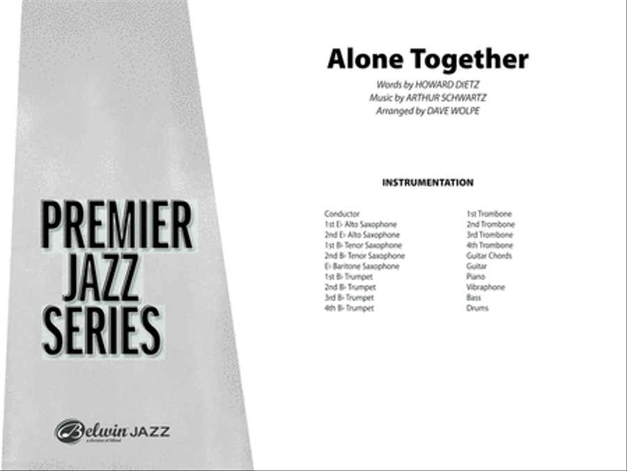 Alone Together: Score Alone Together: Score Jazz Ensemble scores gallery preview page 1