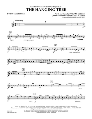 Book cover for The Hanging Tree (from The Hunger Games: Mockingjay Part 1) - Eb Alto Saxophone 1
