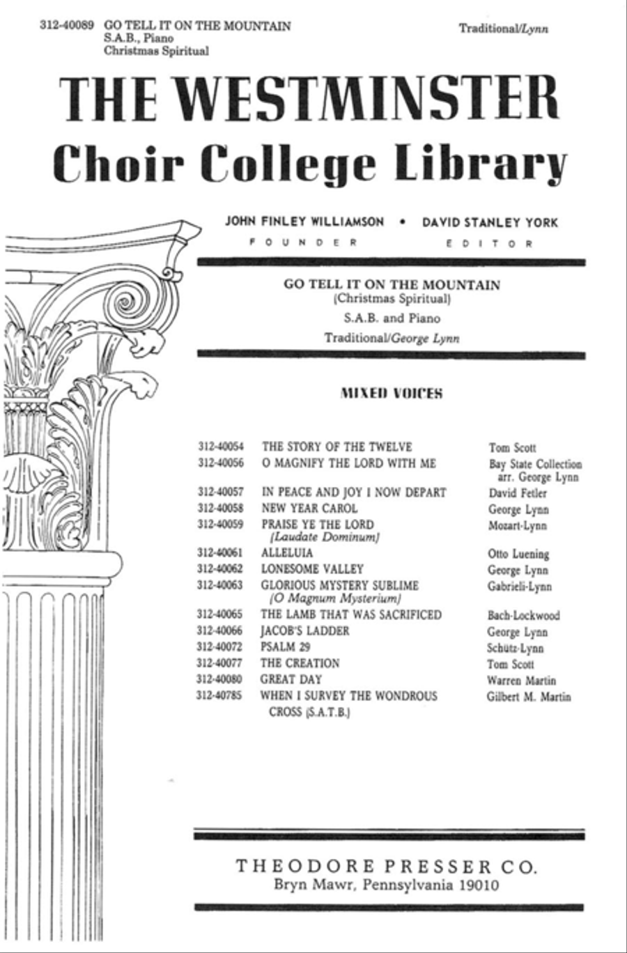 Go Tell It on the Mountain Choir scores gallery preview page 1