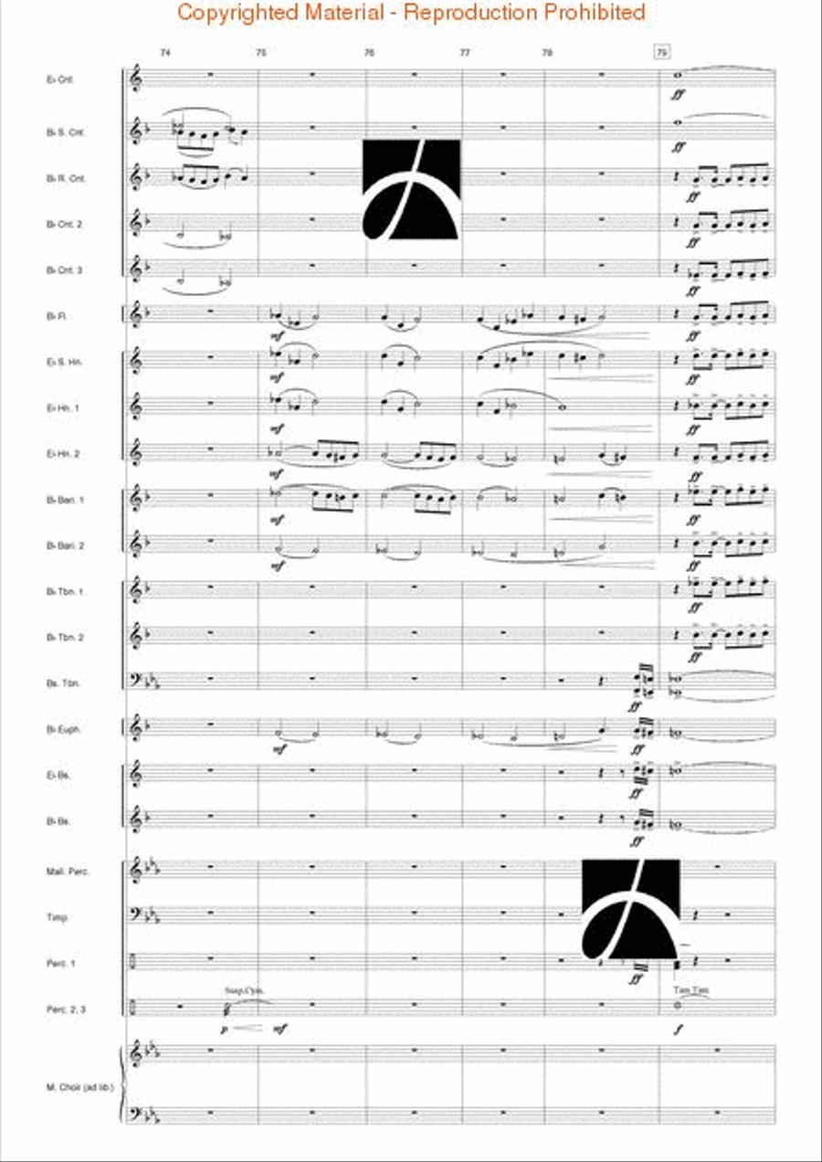 Pacific Dreams Concert Band scores gallery preview page 15