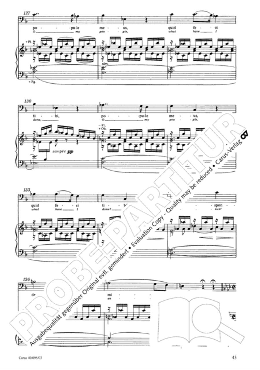 The Seven Words (Die Sieben Worte) 4-Part scores gallery preview page 44