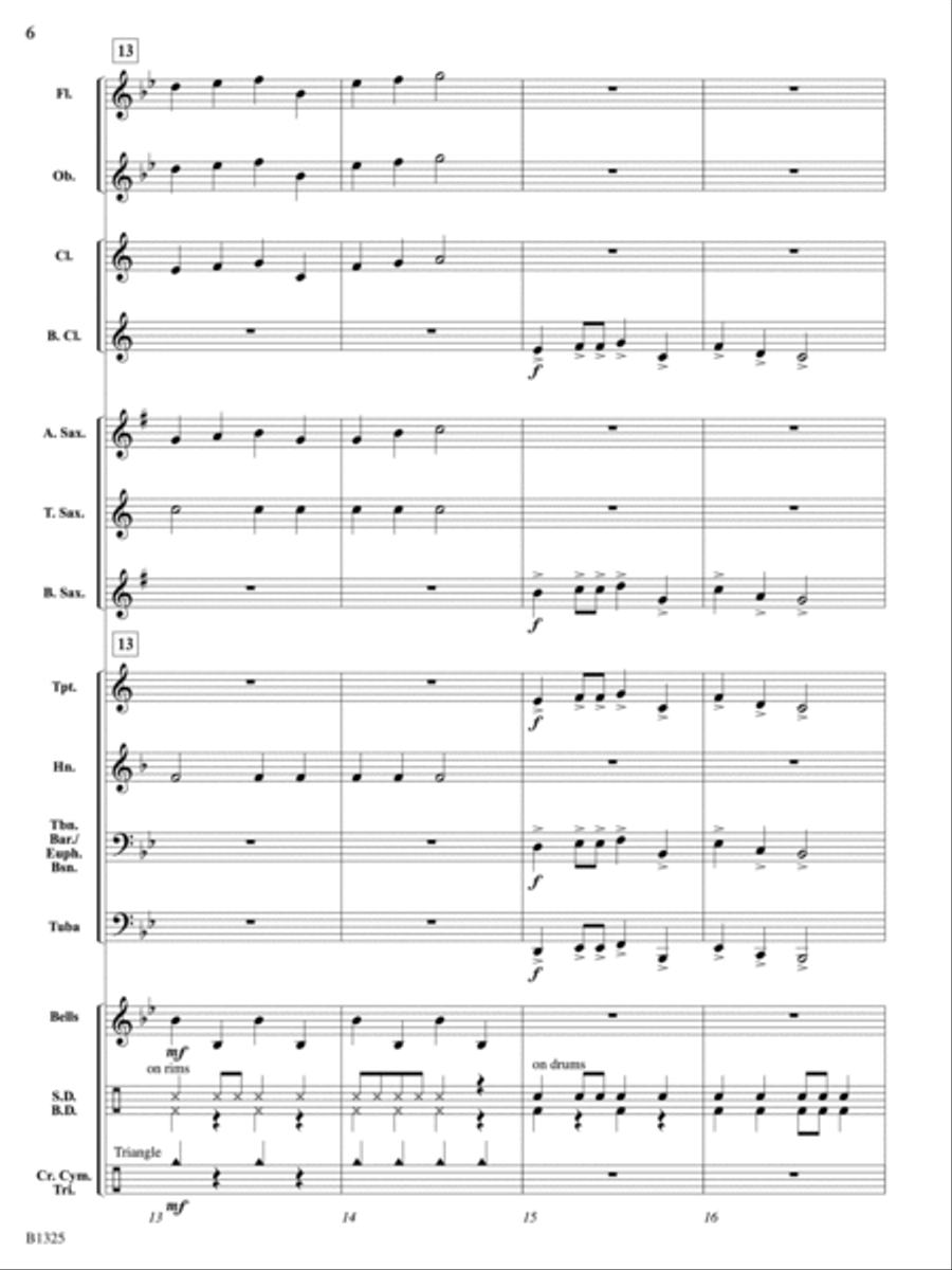 Synergy March: Score Concert Band scores gallery preview page 6