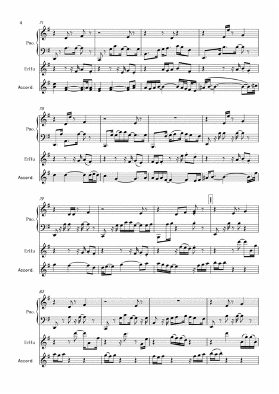 Passacaglia-Round dance Small Ensemble scores gallery preview page 4