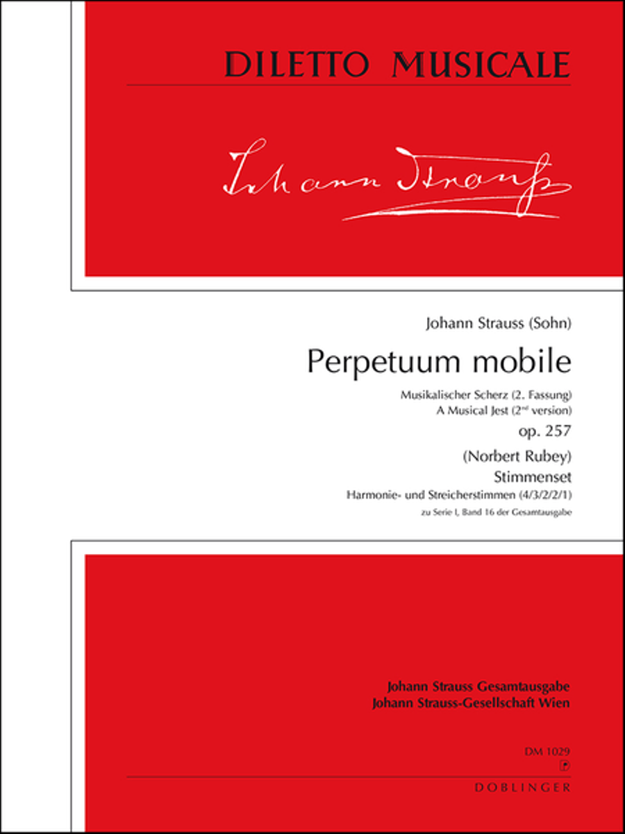 Perpetuum mobile op. 257 Orchestra scores gallery preview page 1