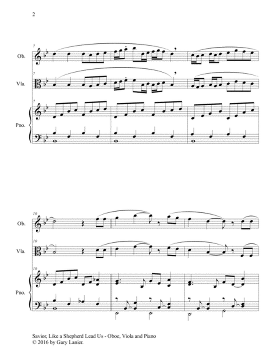 SAVIOR, LIKE A SHEPHERD LEAD US (Trio – Oboe, Viola & Piano with Parts) image number null