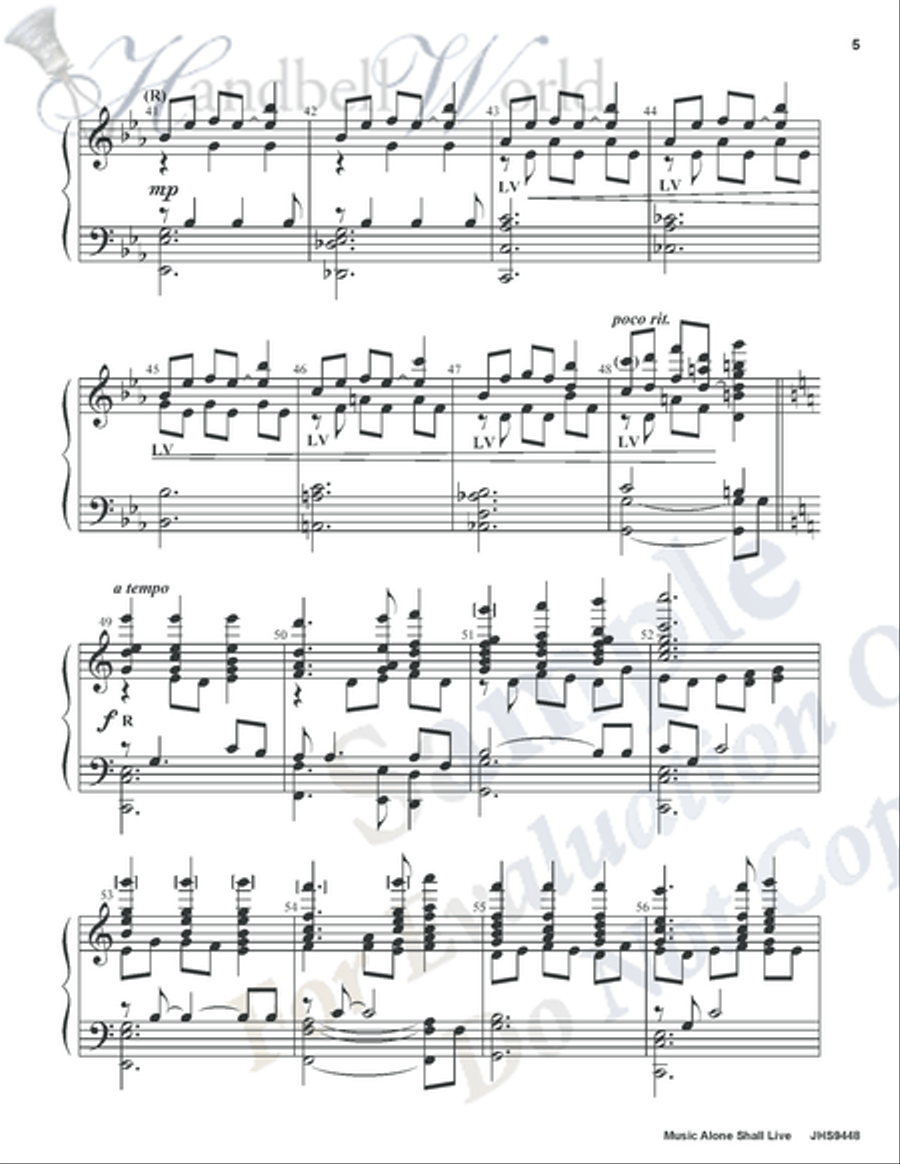 Music Alone Shall Live Music Alone Shall Live 5-Octaves scores gallery preview page 4