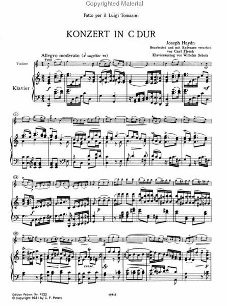 Violin Concerto In C Major