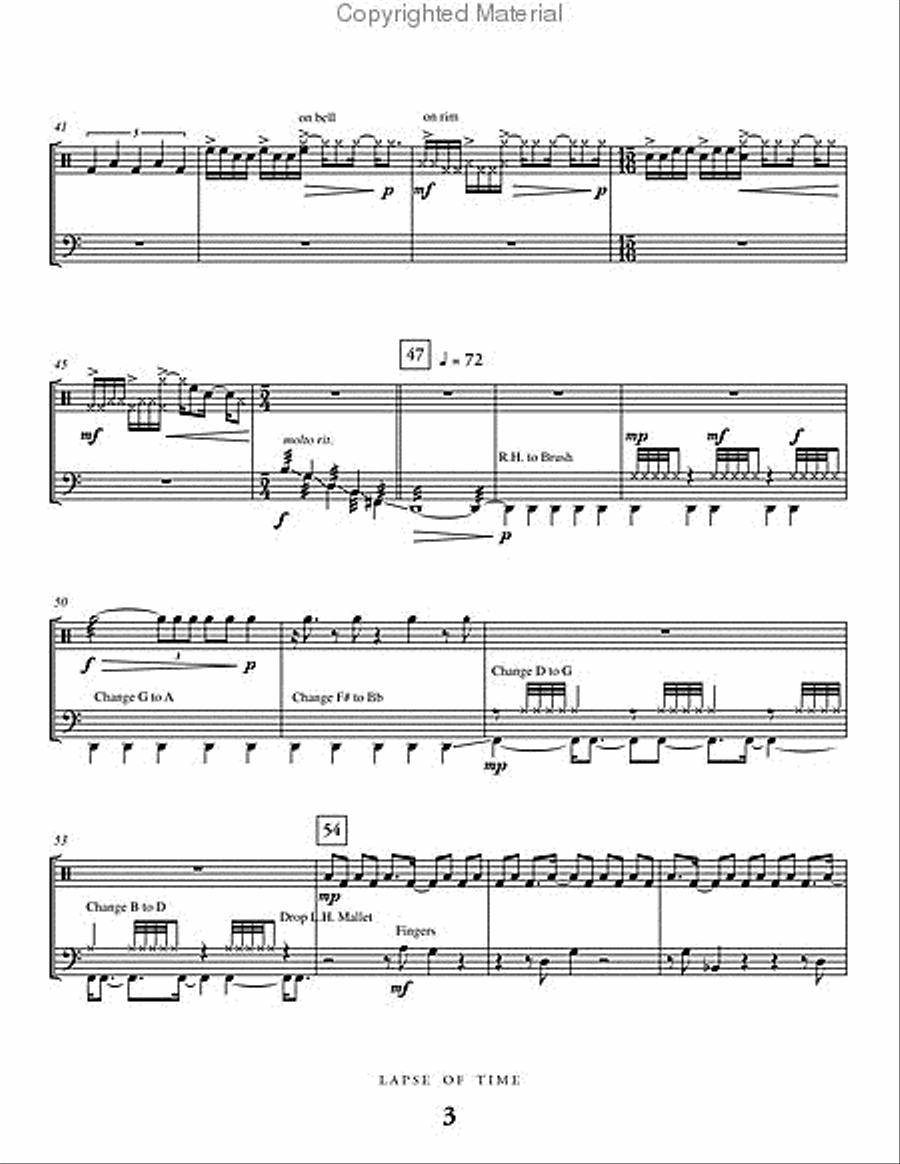 Lapse of Time Percussion Ensemble scores gallery preview page 4