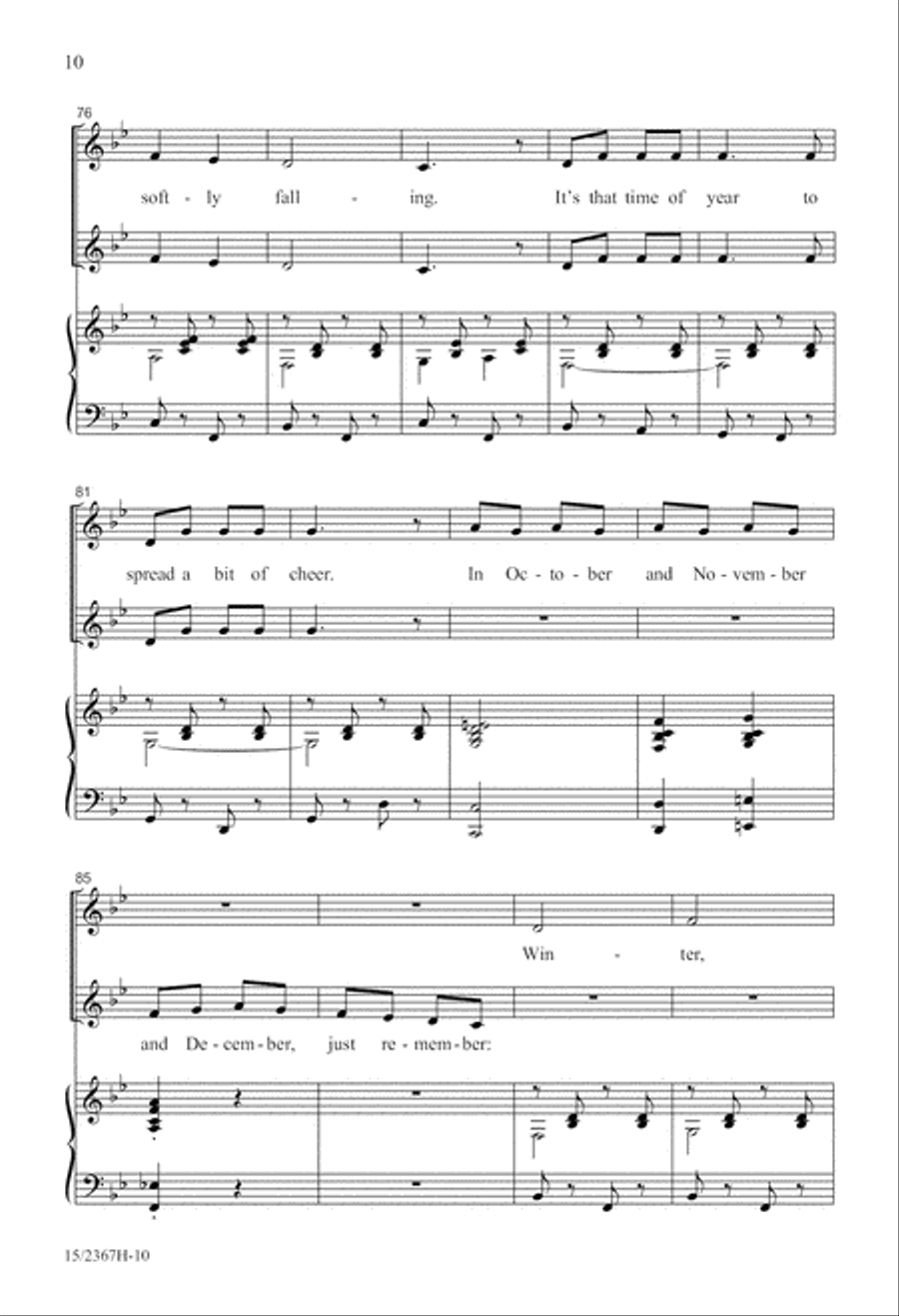 A Family Christmas Spectacular SSA scores gallery preview page 11