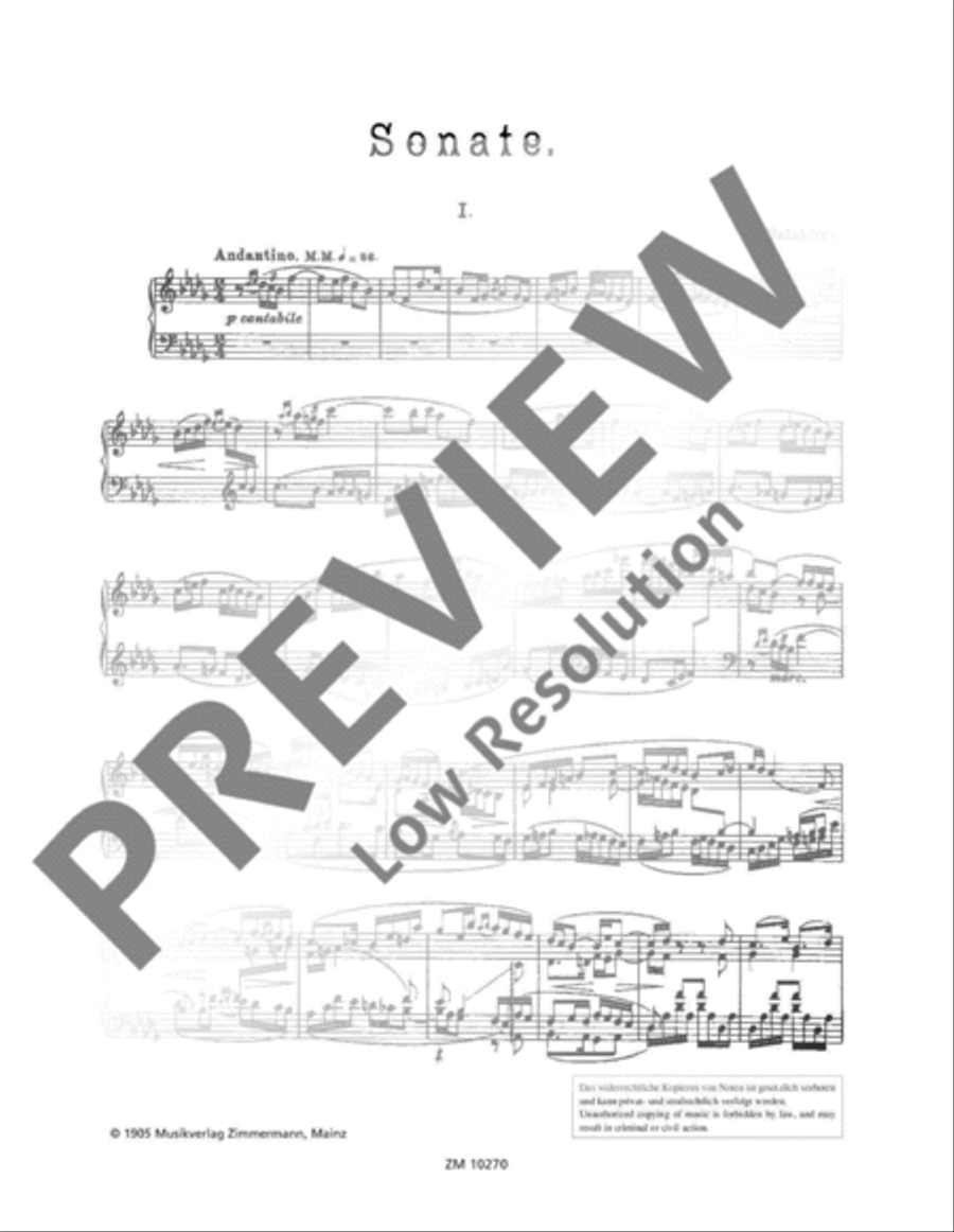 Sonata B flat minor Piano Solo scores gallery preview page 3