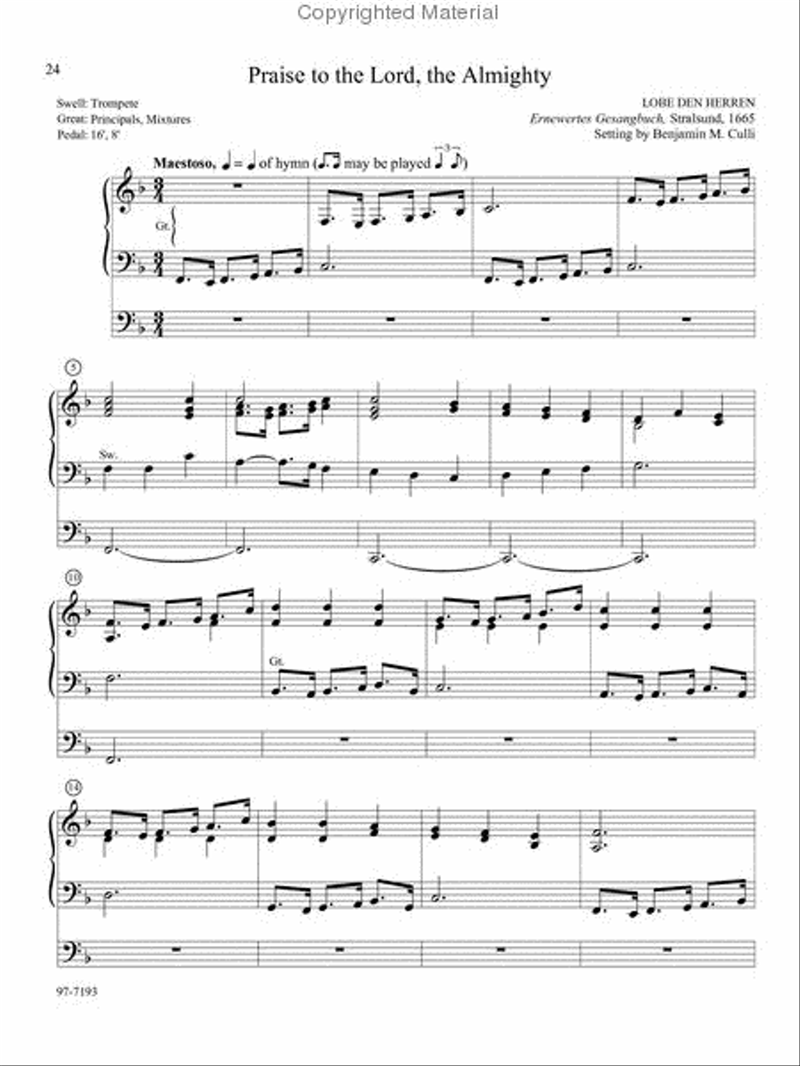 Musica Sacra: Easy Hymn Preludes for Organ, Vol. 5
