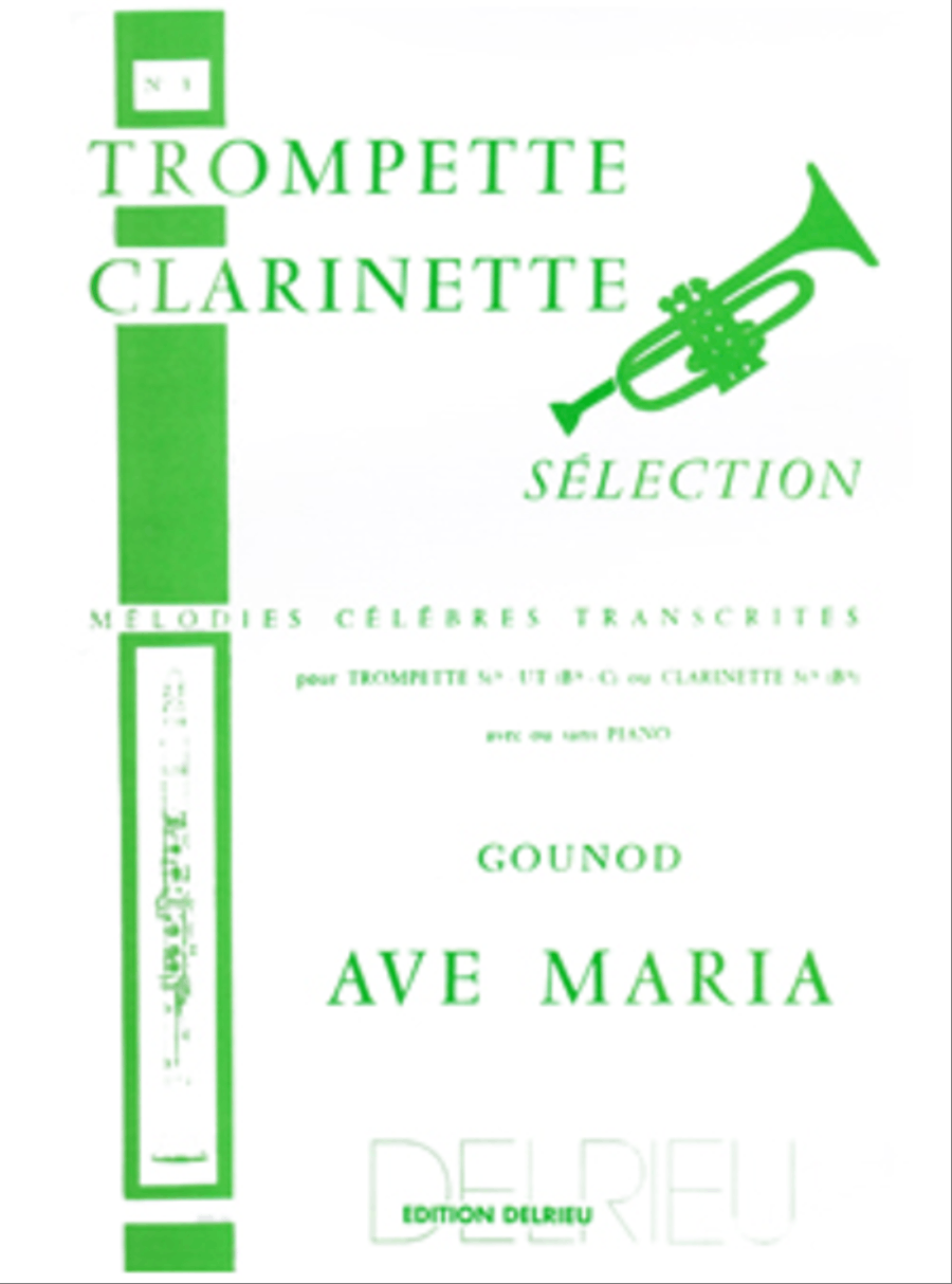 Ave Maria Clarinet scores gallery preview page 1