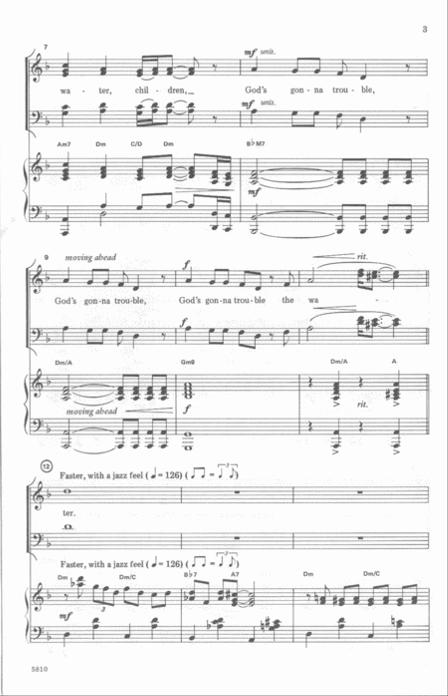 Wade in the Water 4-Part scores gallery preview page 3