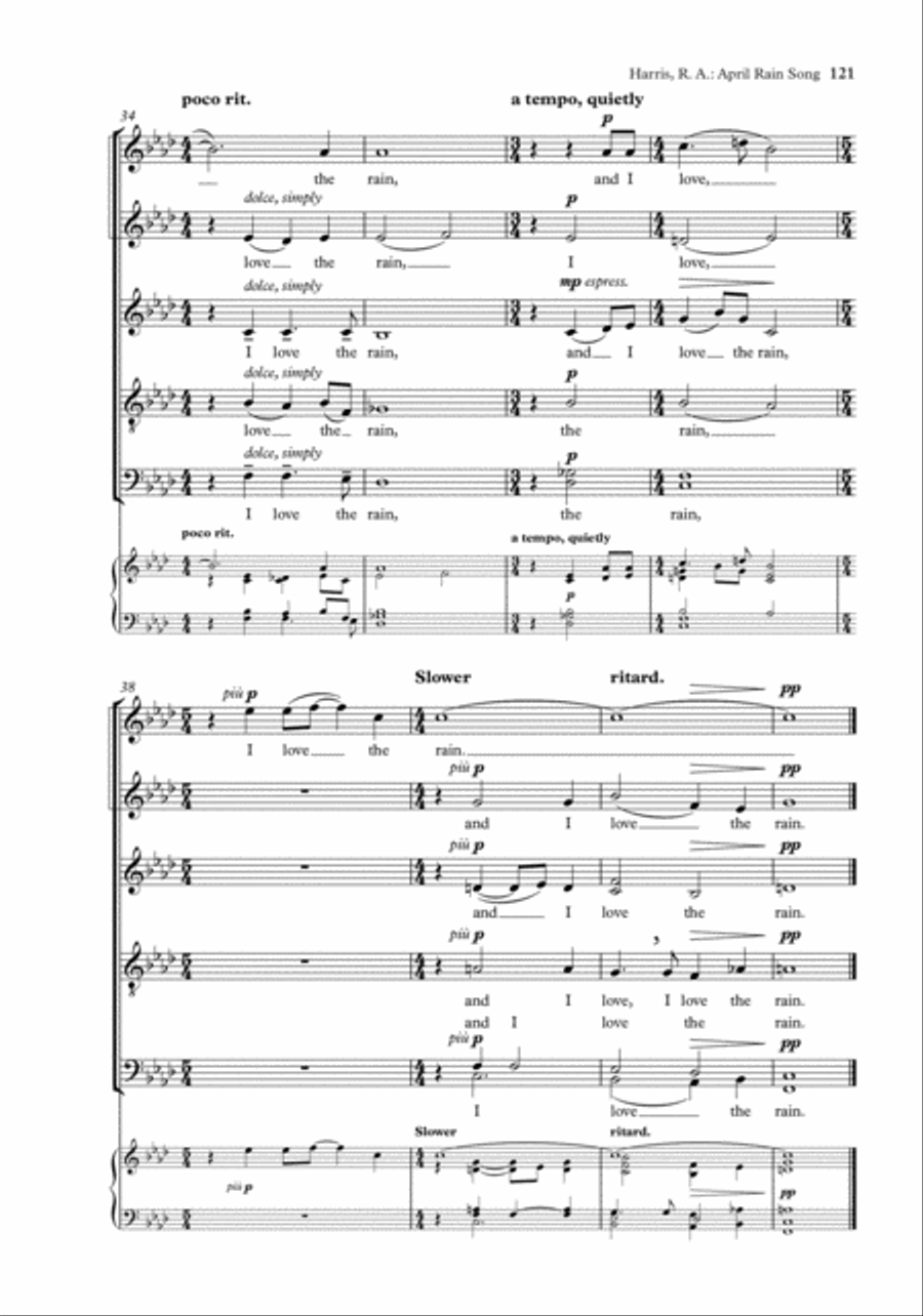 The Oxford Book of Choral Music by Black Composers 4-Part scores gallery preview page 21