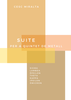 Book cover for SUITE for Brass Quintet