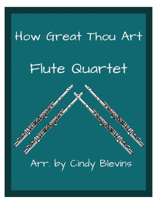 Book cover for How Great Thou Art, for Flute Quartet
