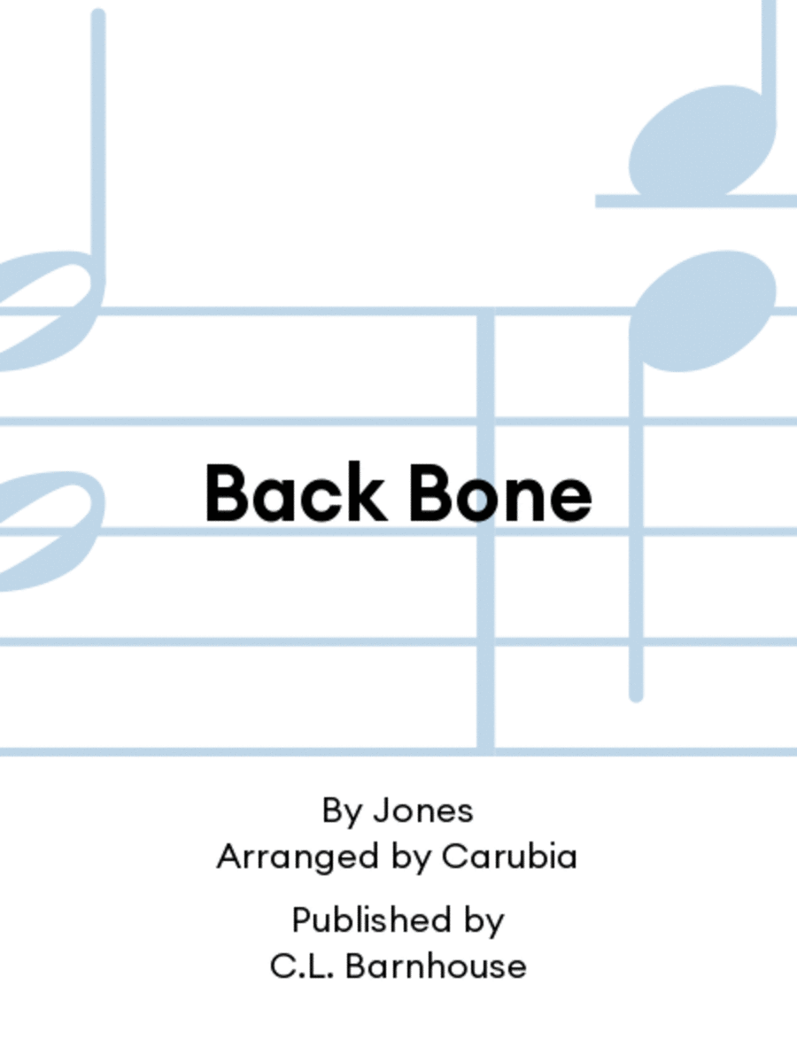 Back Bone Back Bone Jazz Ensemble scores gallery preview page 1