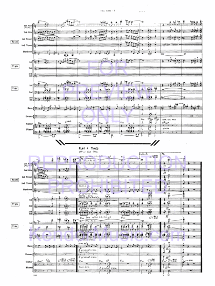 Tiger Of San Pedro Jazz Ensemble scores gallery preview page 9