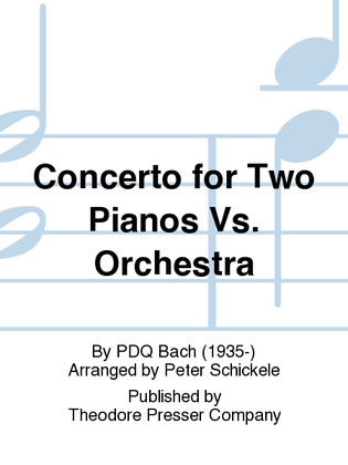 Book cover for Concerto for Two Pianos vs. Orchestra