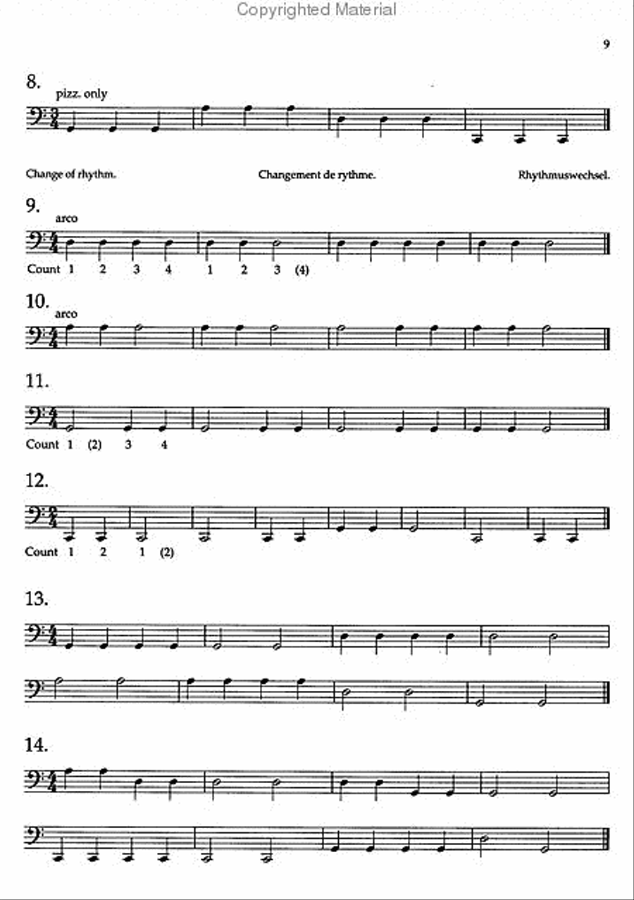 Cello Sight-Reading 1 Cello scores gallery preview page 3