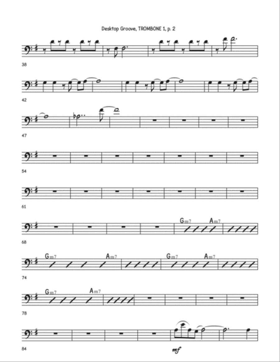 Desktop Grove for big band bone 1 Small Ensemble scores gallery preview page 2