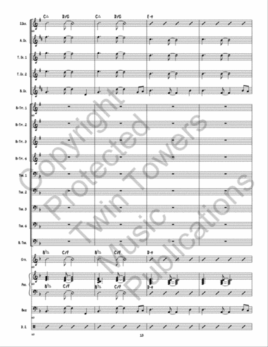 Sunset Key Sunset Key Jazz Ensemble scores gallery preview page 14