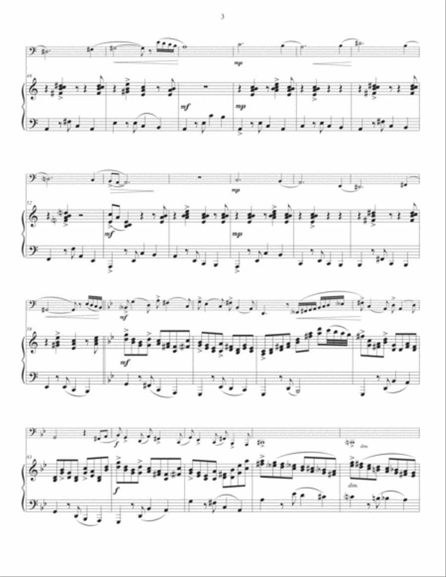 Sonatina For Tuba and Piano Tuba scores gallery preview page 4