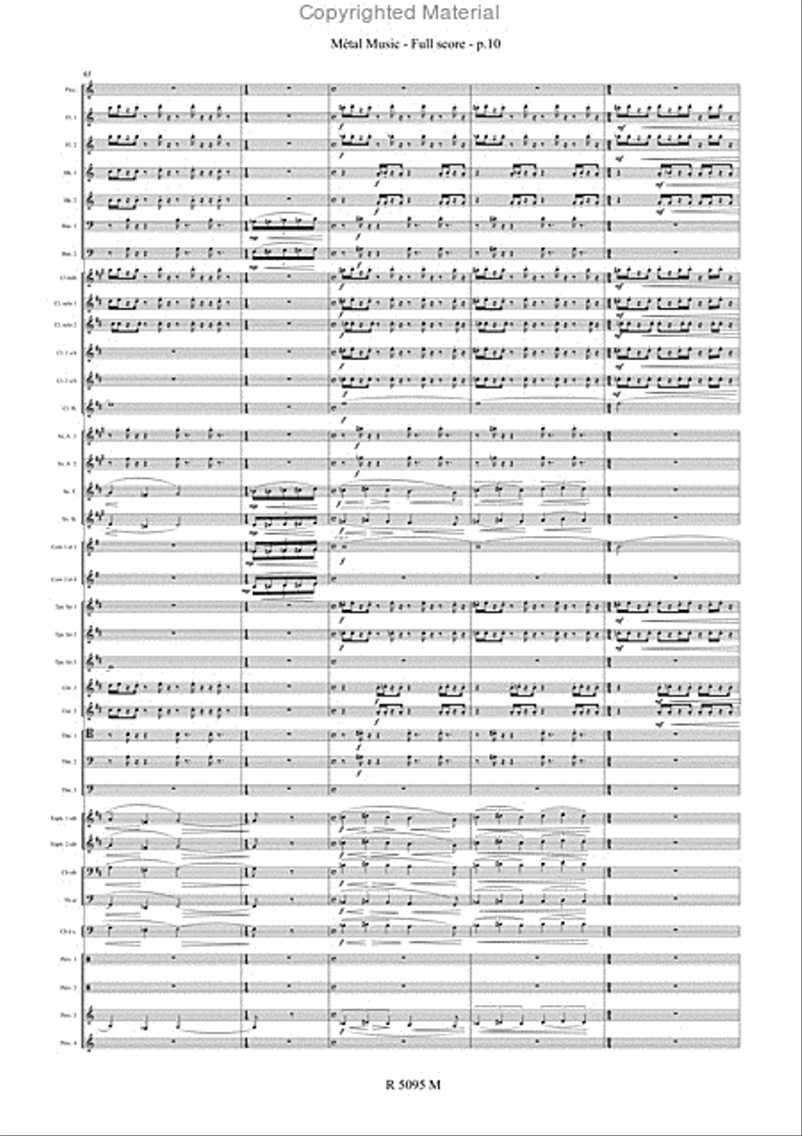 Metal Music Metal Music Concert Band scores gallery preview page 11