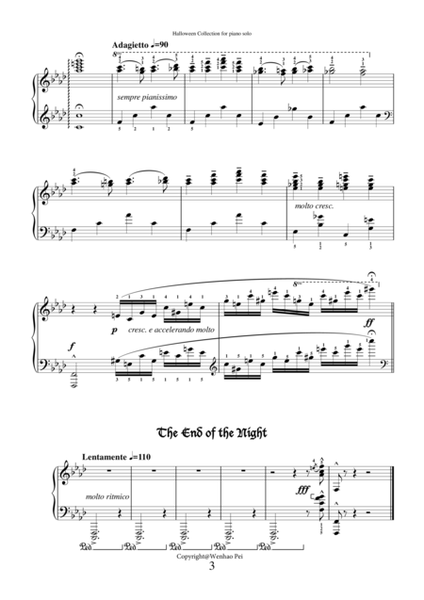 Halloween Collection for piano solo