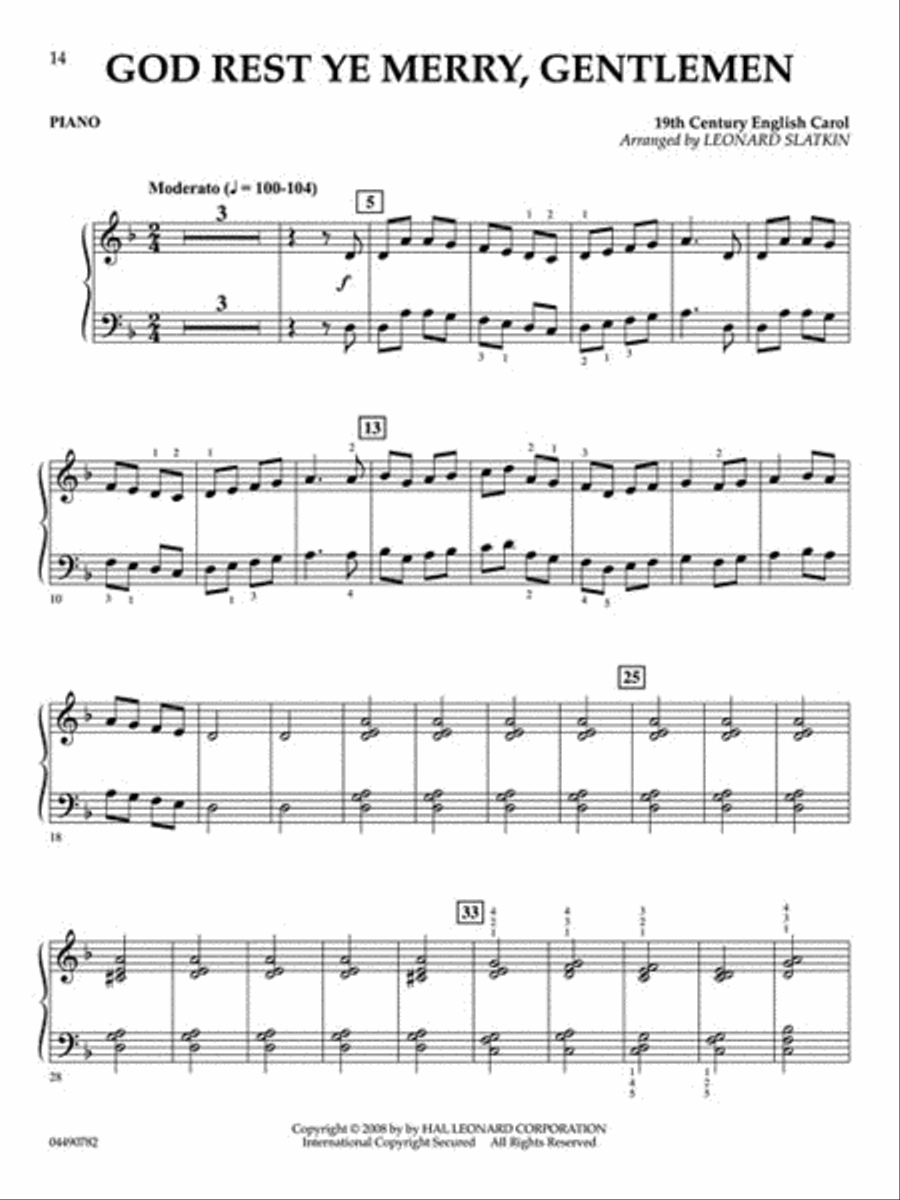 Holidays for Piano and Strings String Orchestra scores gallery preview page 6