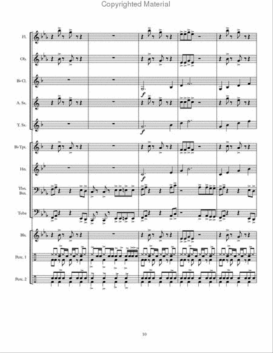 Short Pierre Short Pierre Concert Band scores gallery preview page 11
