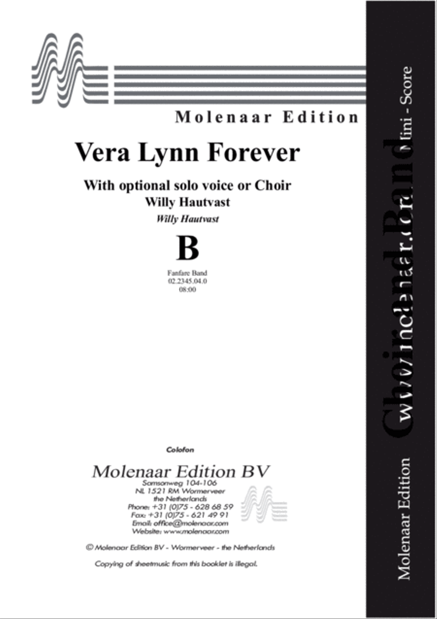 Vera Lynn Forever Fanfare Band scores gallery preview page 2