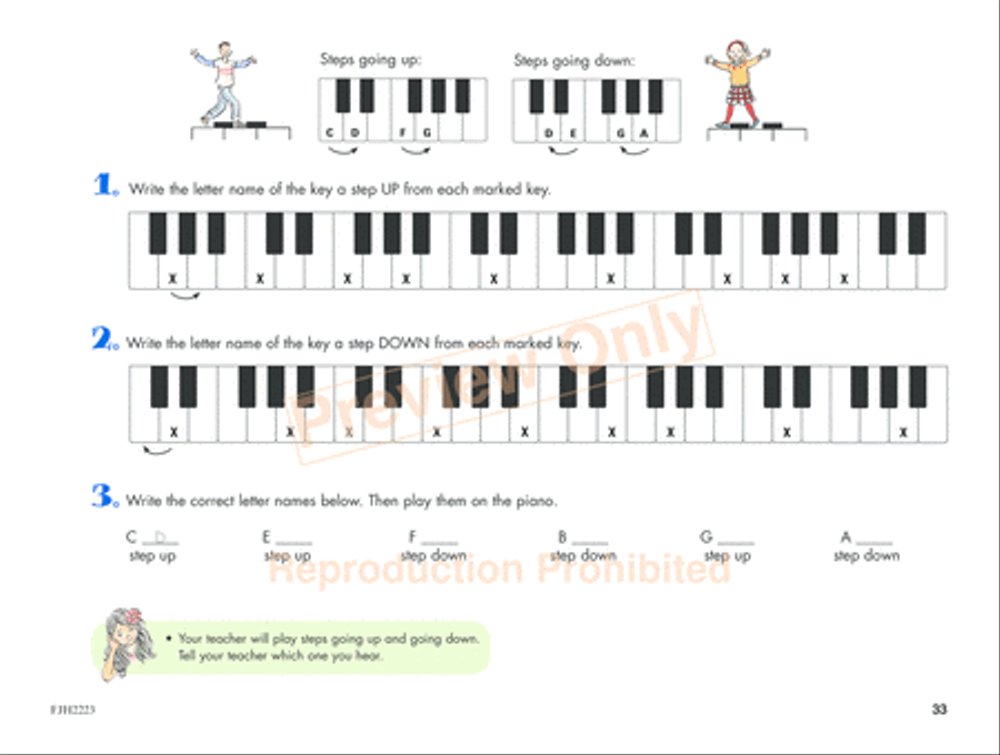 The All-in-One Approach to Succeeding at the Piano, Preparatory Book A Piano Method scores gallery preview page 6