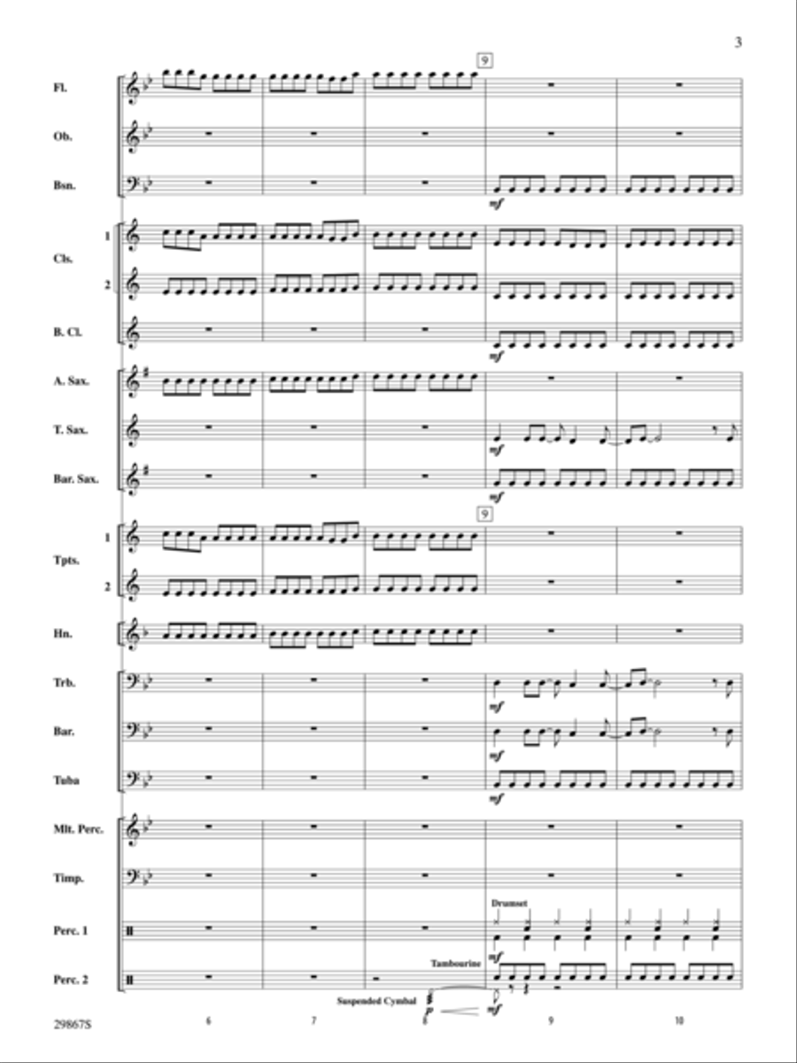 My Life Would Suck Without You Concert Band scores gallery preview page 3