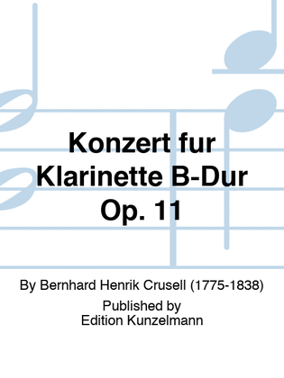 Concerto for clarinet in B-flat major Op. 11