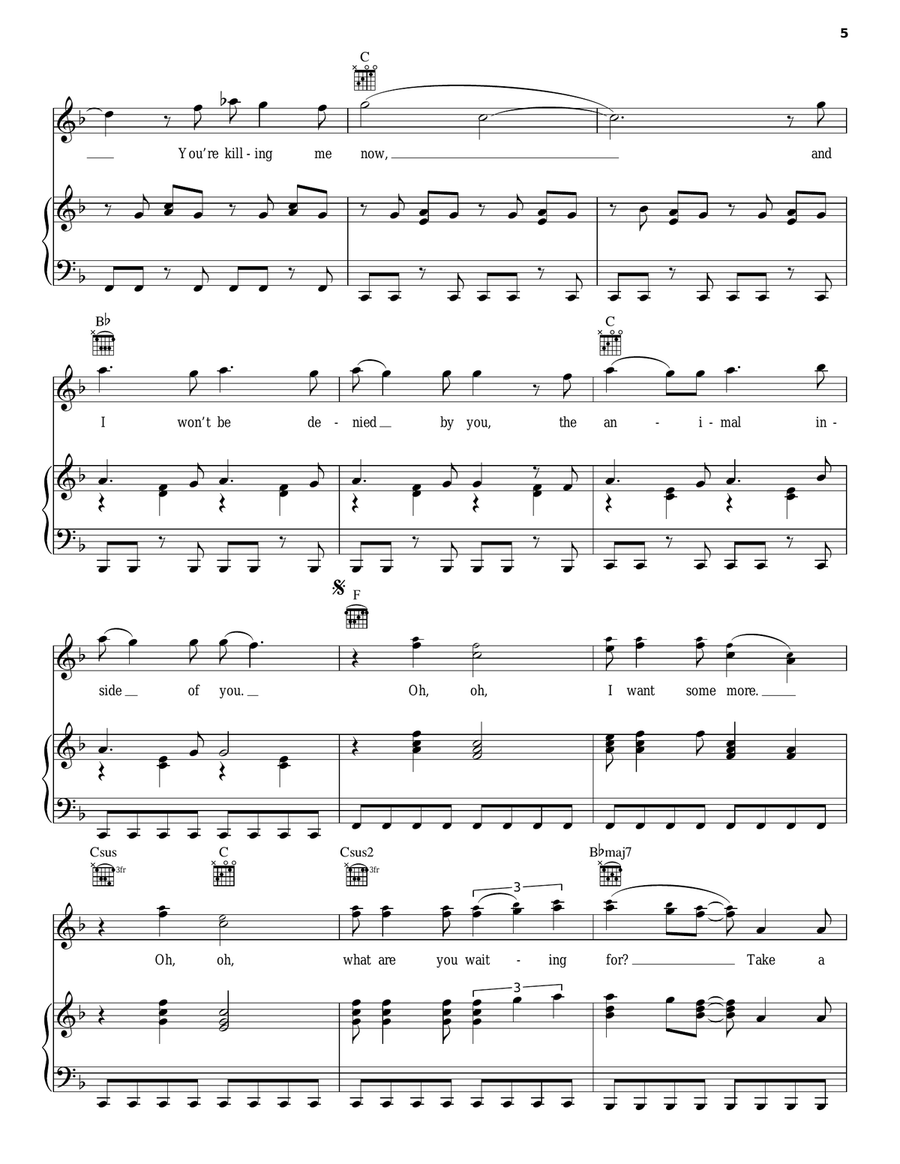 Animal Acoustic Guitar scores gallery preview page 5