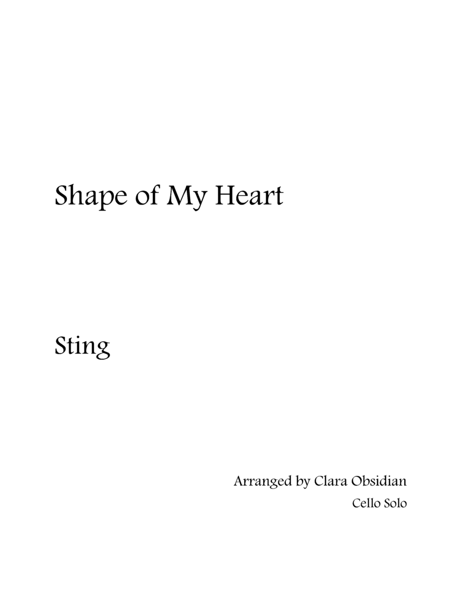 Shape Of My Heart Small Ensemble scores gallery preview page 1