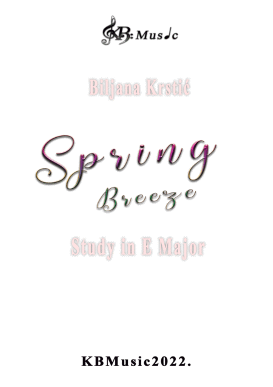 Spring Breeze Study in E Major Part scores gallery preview page 2