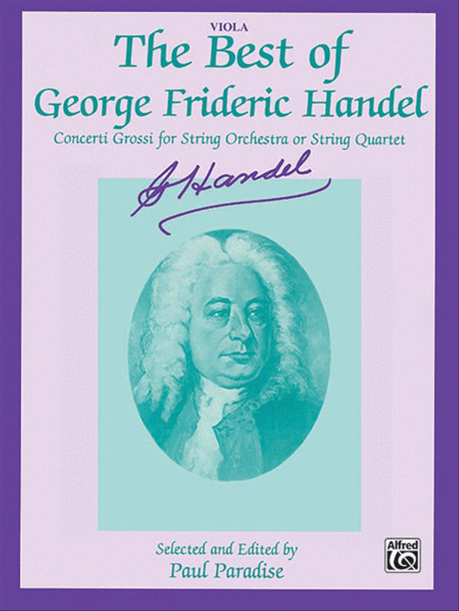 The Best of George Frideric Handel (Concerti Grossi for String Orchestra or String Quartet) String Orchestra scores gallery preview page 1