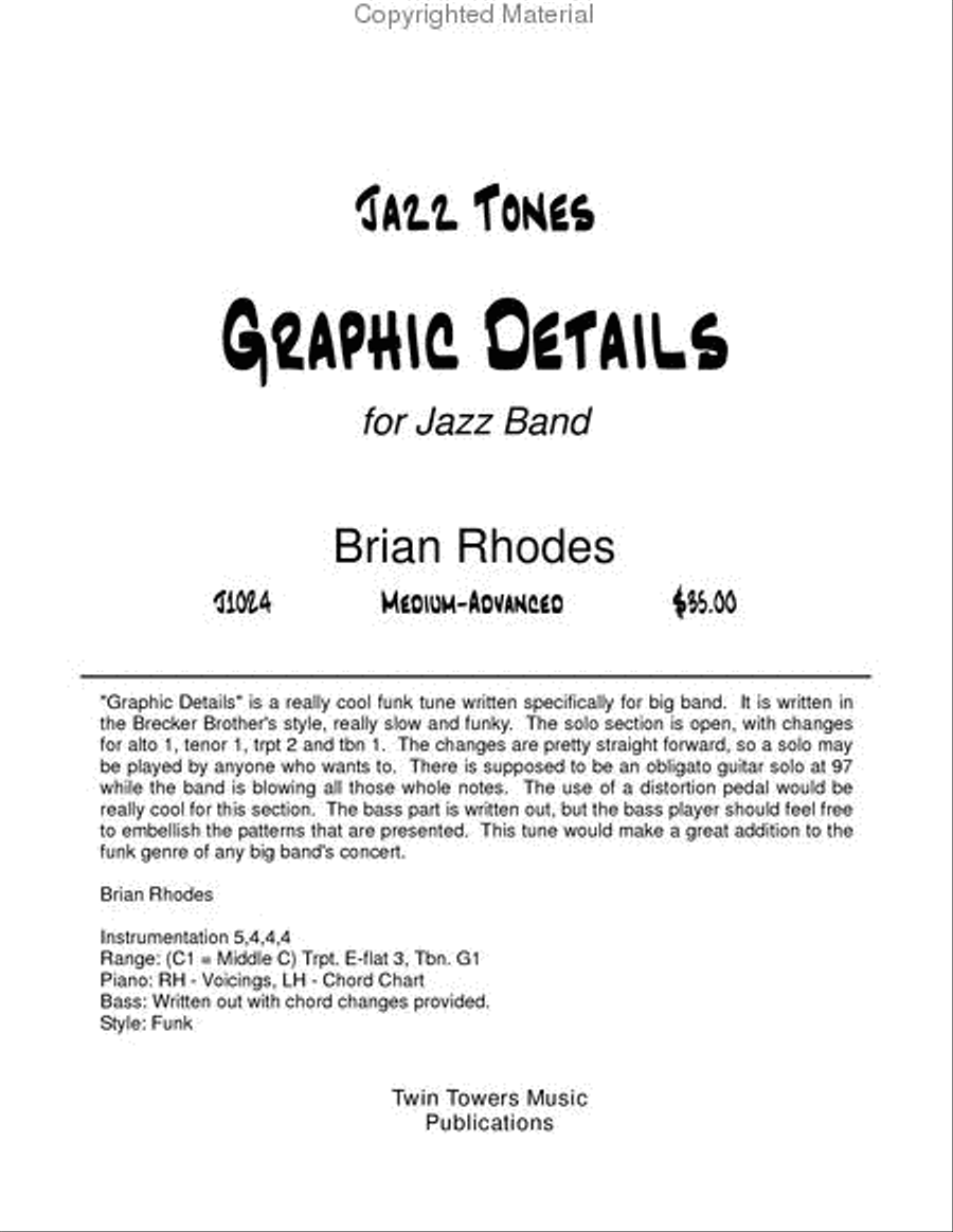 Graphic Details Graphic Details Jazz Ensemble scores gallery preview page 2