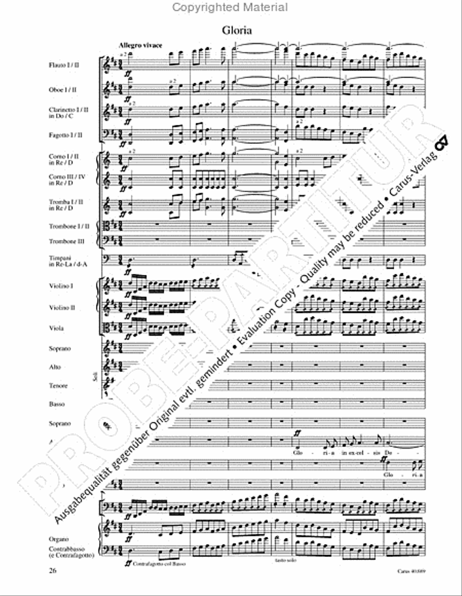 Missa solemnis Missa solemnis 4-Part scores gallery preview page 42